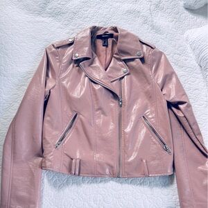 H&M Dusty Pink Faux Leather Jacket
Never worn